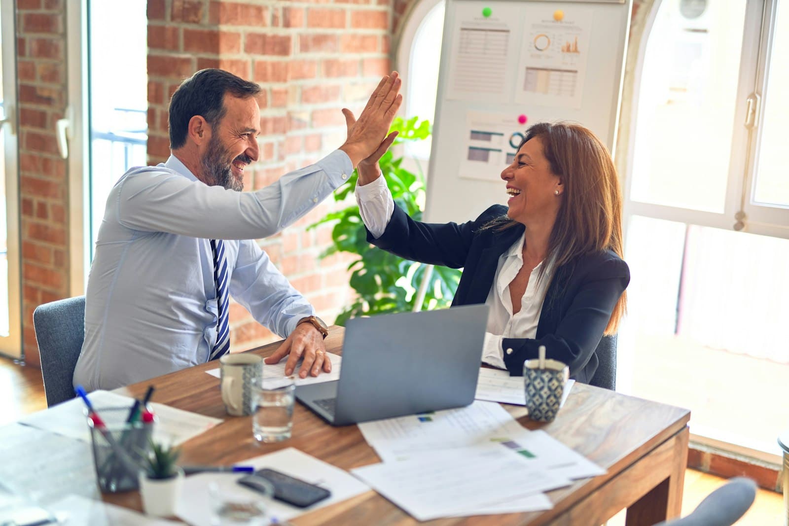 Professional diverse business team